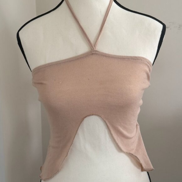 Princess Polly Tops - Princess Polly beige halter top size xs/s